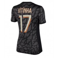 Camiseta Paris Saint-Germain Vitinha Ferreira #17 Tercera Equipación Replica 2023-24 para mujer mangas cortas